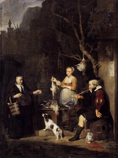 The Young Woman selling Poultry by Gabriël Metsu