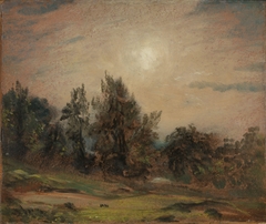 Trees on Hampstead Heath by John Constable