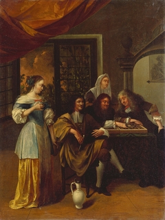 Trictrac Players by Jan Steen