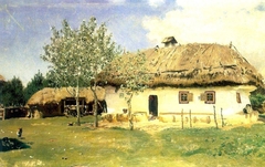 Ukrainian peasant house by Ilya Repin