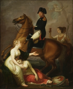 Allegorical scene with Napoleon by Józef Peszka