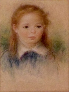 Portrait of a girl by Auguste Renoir