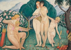 Venus and Amor by Gerda Wegener