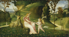 Venus and Cupid in a Landscape by Anonymous