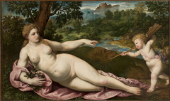Venus and Cupid by Paris Bordone