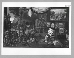 Vénus et l'Amour dans un cabinet d'amateur by Hendrick van Balen the Younger