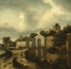 View of Haarlem outside the Zijlpoort by Nicolaes Hals