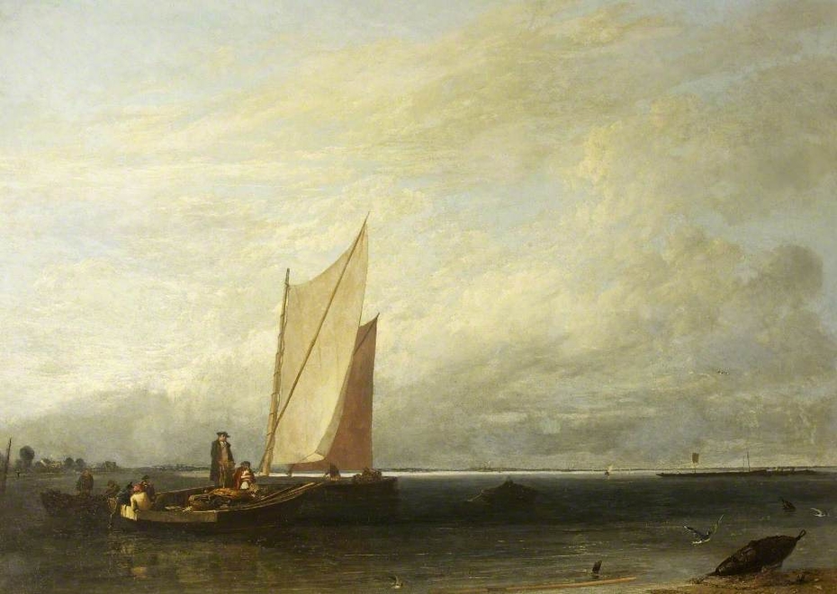 View of Southampton Water, Passage and Luggage Boats