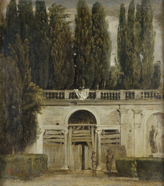 View of the Garden of the Villa Medici by Diego Velázquez