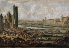 View of the Pont-Neuf, the Cité, the Tour and the Porte de Nesle, around 1650