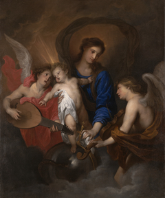 Virgin and Child with Music-Making Angel by Anthony van Dyck