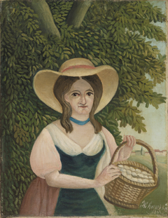 Woman with Basket of Eggs by Henri Rousseau