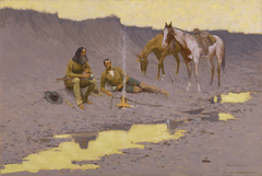 A New Year on the Cimarron by Frederic Remington