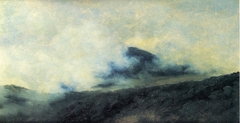 À Rocca di Papa : montagne dans les nuages by Pierre-Henri de Valenciennes