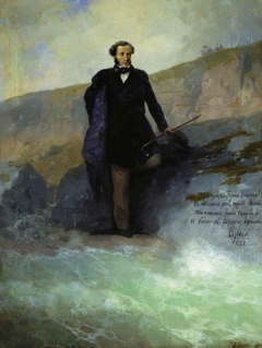 A. S. Pushkin at the Black Sea coast by Ivan Ayvazovsky