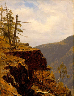 A Sketch of a Crag in the Catskills by Sanford Robinson Gifford