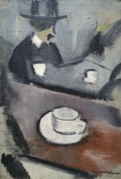 Abel au café by Jean Raoul Chaurand-Naurac