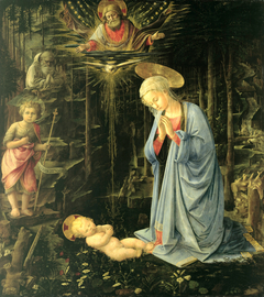 The Adoration in the Forest by Filippo Lippi