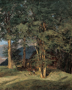 Ahornbäume bei Ischl by Ferdinand Georg Waldmüller