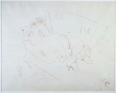 Americaine Endormie by Jules Pascin