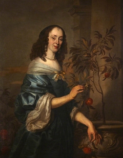 An Unidentified Dutch Lady in a Blue Dress by Anonymous