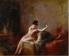 Artist and Model by Jean-Louis Forain