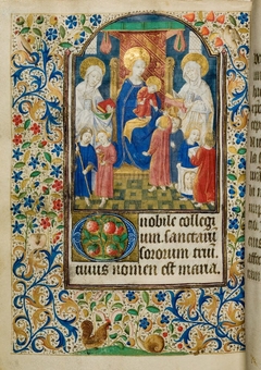 Book of Hours (Chartres?): The Annunciation (fol. 28v - 29)