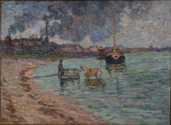 Bord de Seine à Charenton by Armand Guillaumin