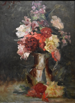 Bouquet de fleurs dans un vase by Ernest Azéma