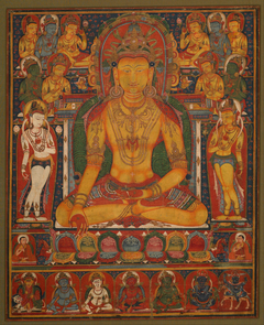 Buddha Ratnasambhava with Wealth Deities by anonymous painter