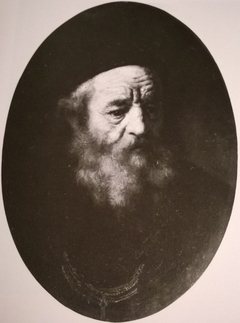 Bust of an Old Man with a Beard and a Cap by Rembrandt