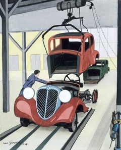 Car Factory by Carl Grossberg