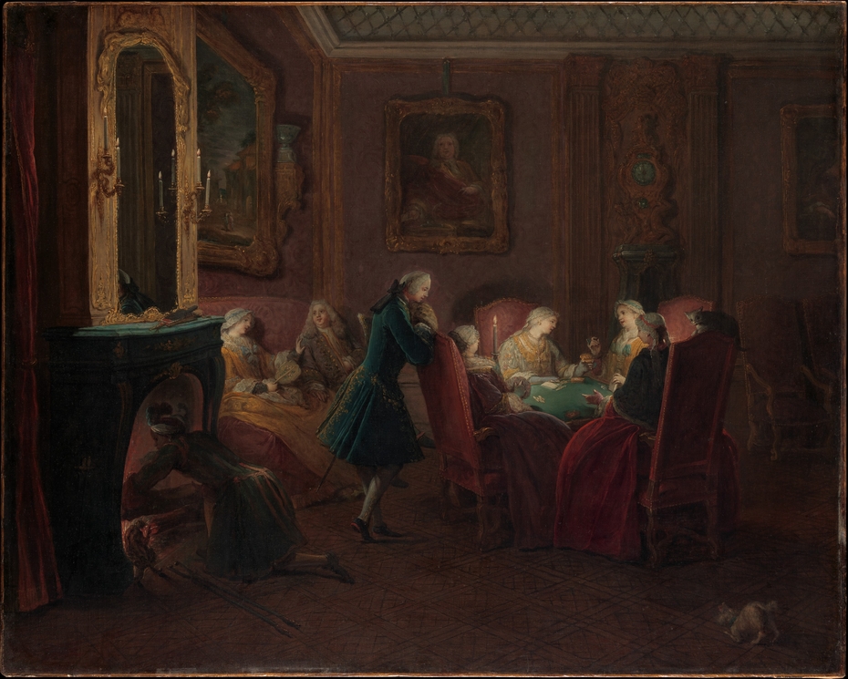 Card Players in a Drawing Room
