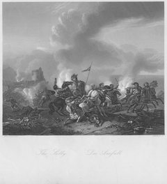 Cavalry Battle before a Hill Fort by Philips Wouwerman