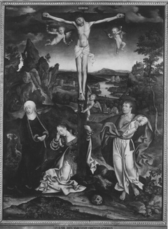Christus am Kreuz (Werkstatt) by Joos van Cleve