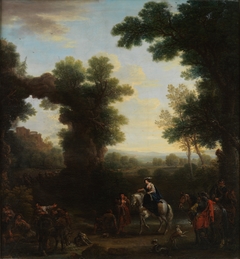 Classical Landscape with Gypsies by John Wootton
