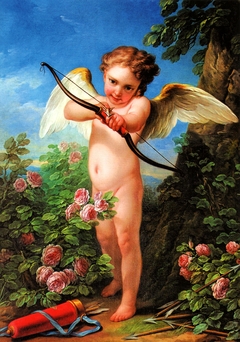 Cupid Shooting a Bow by Charles-André van Loo