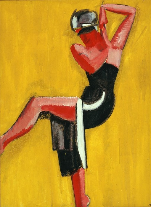 Dancer on Yellow Background