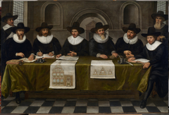 De regenten van het Weeshuis te Gouda. by Jan Franse Verzijl
