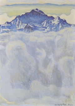 Die Jungfrau über dem Nebelmeer by Ferdinand Hodler