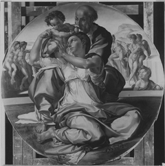Die Madonna des Angelo Doni (nach Michelangelo) by August Wolf