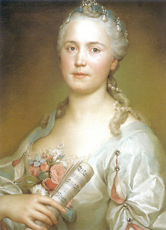 Die Sängerin Caterina Regina Mingotti (1722-1807) by Anton Raphaël Mengs