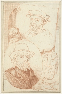 Dirk en Wouter Crabeth by Jacob Houbraken