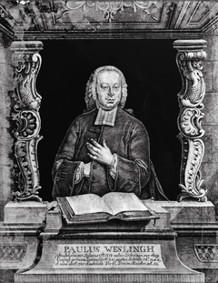 Ds. Paulus Weslingh, op 50-jarige leeftijd; Luthers predikant te Amsterdam 1768-1778 by Jonas Zeuner