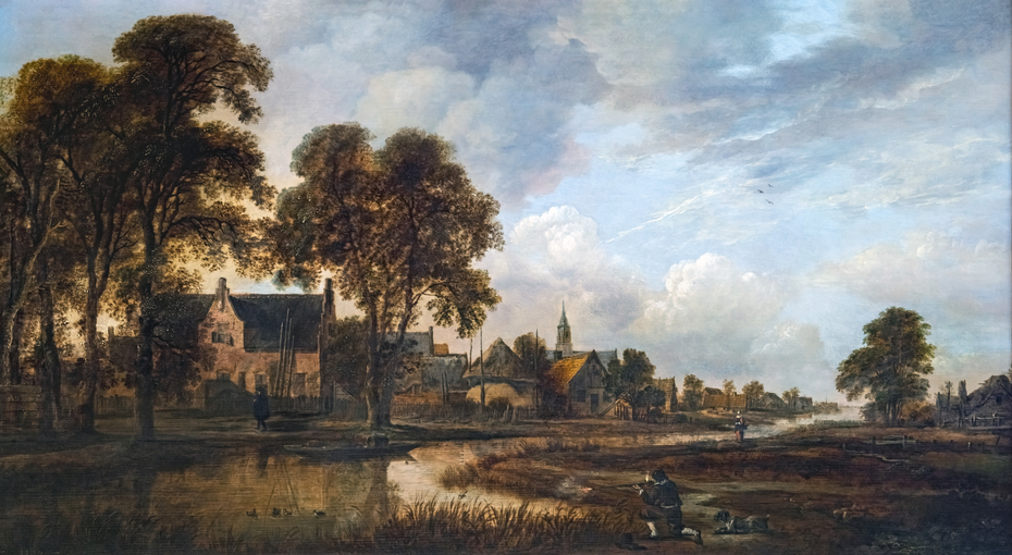Dutch Village on a Canal