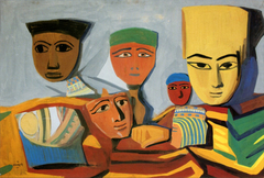 Egyptian masks by Martiros Saryan