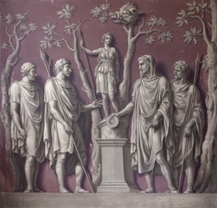 Emperor Constantine sacrificing to Diana (from the Arch of Constantine)