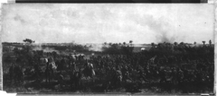 Erstürmung des Eisenbahndammes bei Orléans durch das 13. Bayerische Infanterieregiment am 11. Oktober 1870 by Franz Adam