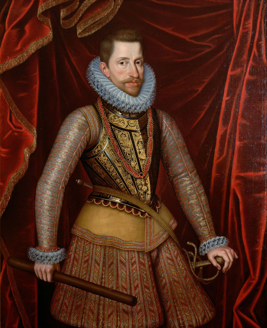 Erzherzog Albrecht VII. (1559-1621) im Harnisch, Kniestück