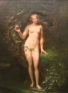 Eve tentée par le serpent by Pierre Claude François Delorme